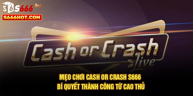Mẹo Chơi Cash Or Crash S666 – Bí Quyết Thành Công Từ Cao Thủ